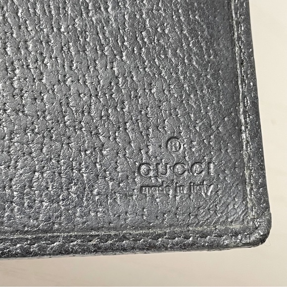 Gucci black monogram canvas and leather double snap long wallet - Picture 10 of 10